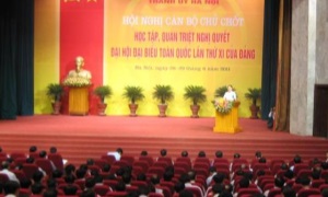 Hà Nội: Hội nghị cán bộ chủ chốt học tập, quán triệt Nghị quyết Đại hội XI của Đảng
