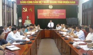 Góp ý vào Dự thảo các văn kiện trình Đại hội XI của Đảng ở Tổng Liên đoàn Lao động Việt Nam