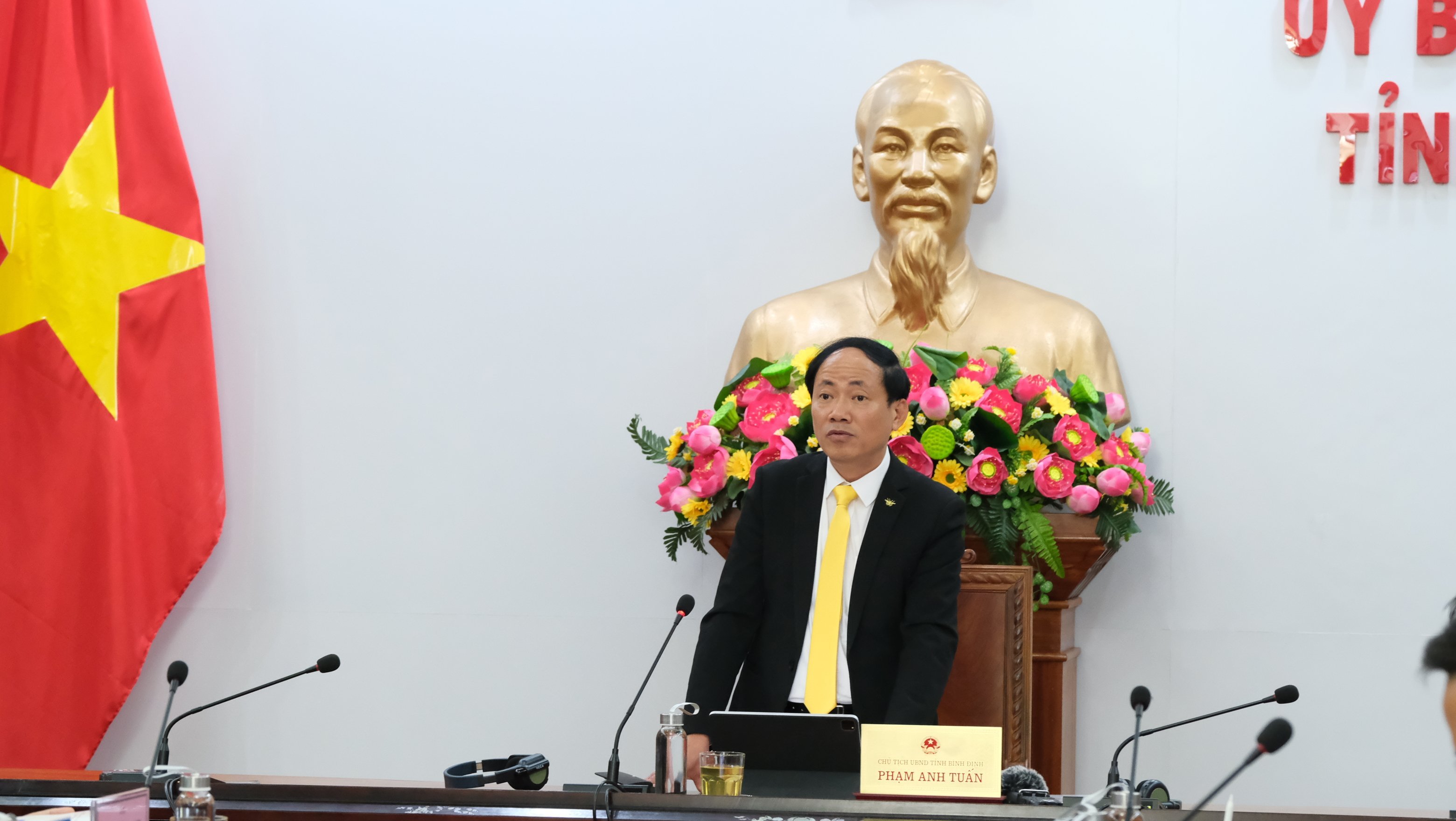 Đồng chí Phạm Anh Tuấn – Chủ tịch UBND tỉnh Bình Định tại Hội nghị.