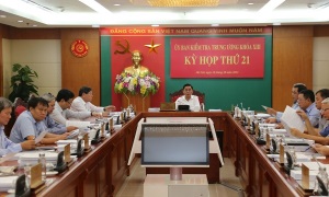 Kỳ họp thứ 21 của Ủy ban Kiểm tra Trung ương