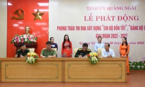 Quảng Ngãi phát động phong trào thi đua xây dựng “chi bộ bốn tốt, đảng bộ cơ sở bốn tốt” giai đoạn 2022-2027