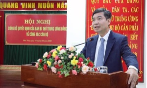 Thứ trưởng Bộ Tài chính Tạ Anh Tuấn làm Phó Bí thư Tỉnh ủy Phú Yên