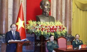 Chủ tịch nước Nguyễn Xuân Phúc gặp mặt Ban Liên lạc Cựu chiến binh Sư đoàn 341
