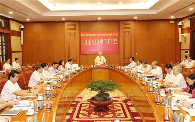 Tổng Bí thư Nguyễn Phú Trọng phát biểu chỉ đạo phiên họp, sáng 17-8.