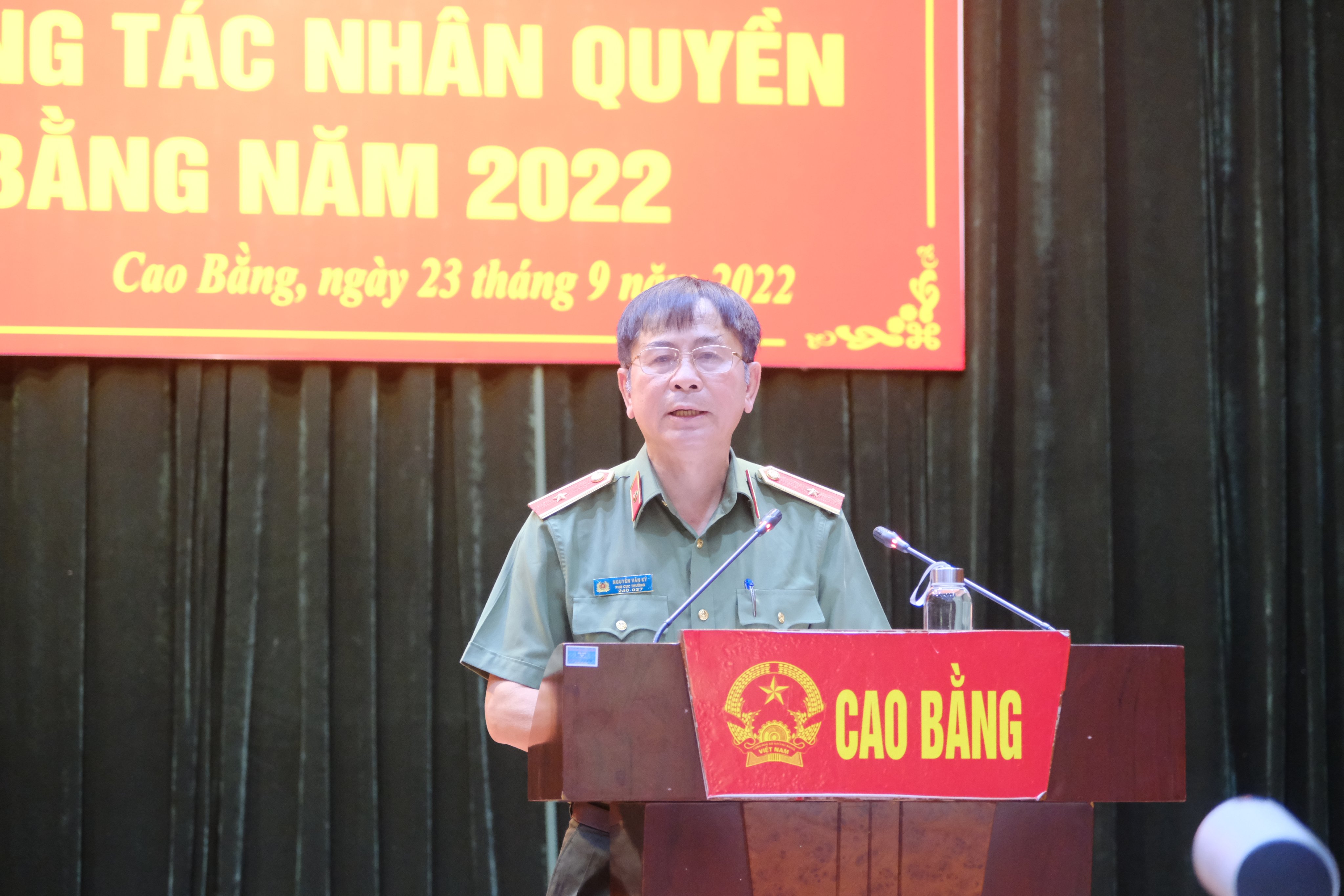 Đồng chí Nguyễn Văn Kỷ nhấn mạnh công tác nhân quyền cần có sự kết hợp chặt chẽ giữa “xây” và “chống.