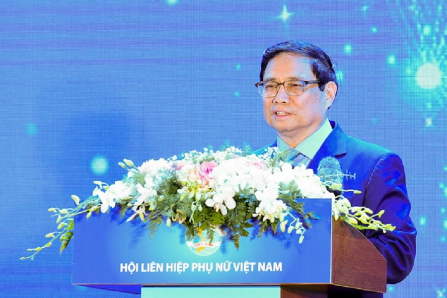 Thủ tướng Phạm Minh Chính phát biểu tại lễ trao giải chung kết toàn quốc cuộc thi 