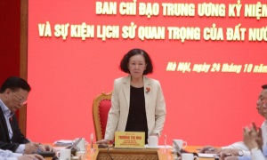 Thường trực Ban Bí thư, Trưởng Ban Tổ chức Trung ương Trương Thị Mai: Tổ chức sự kiện, ngày kỷ niệm đúng tầm vóc, quy mô mang tính chất quốc gia