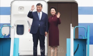 Tổng Bí thư, Chủ tịch nước Trung Quốc Tập Cận Bình đến Hà Nội, bắt đầu chuyến thăm cấp Nhà nước tại Việt Nam