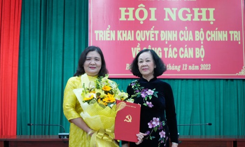Đồng chí Hồ Thị Hoàng Yến giữ chức vụ Quyền Bí thư Tỉnh ủy Bến Tre