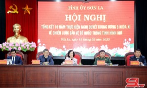 Trưởng Ban Tổ chức Trung ương Trương Thị Mai làm việc tại Sơn La