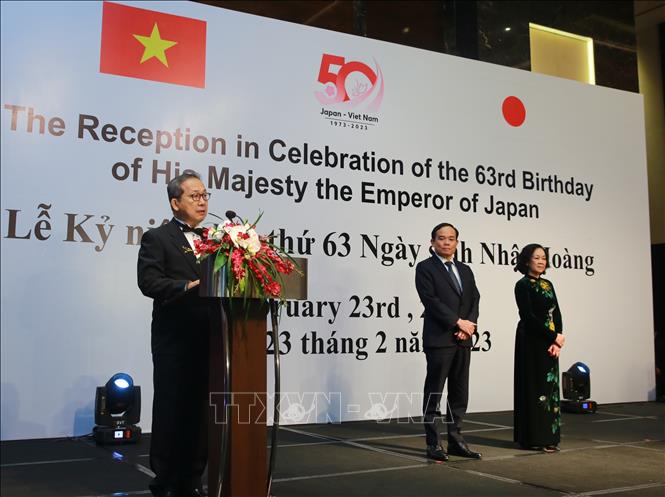 Đại sứ Đặc mệnh toàn quyền Nhật Bản tại Việt Nam Yamada Takio phát biểu.