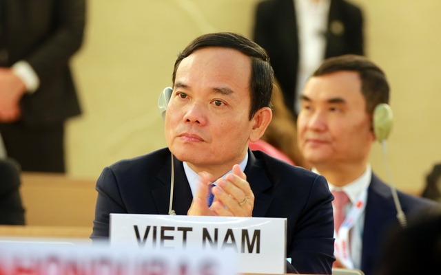Phó Thủ tướng Trần Lưu Quang dự Phiên họp cấp cao Khoá 52 HĐNQ LHQ tại Giơ-ne-vơ Thụy Sĩ - Ảnh: VGP
