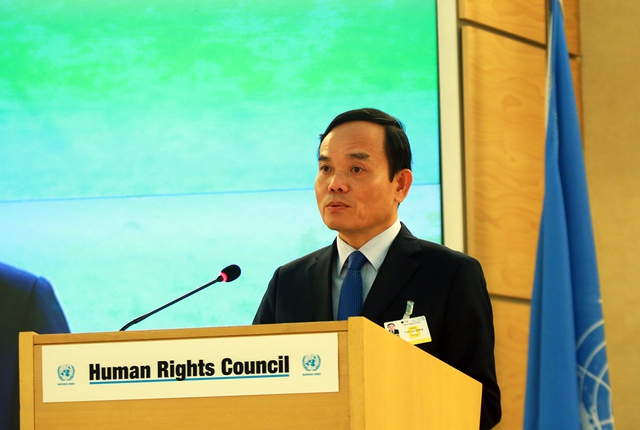 Phó Thủ tướng Trần Lưu Quang khẳng định phương châm của Việt Nam tham gia Hội đồng Nhân quyền là 