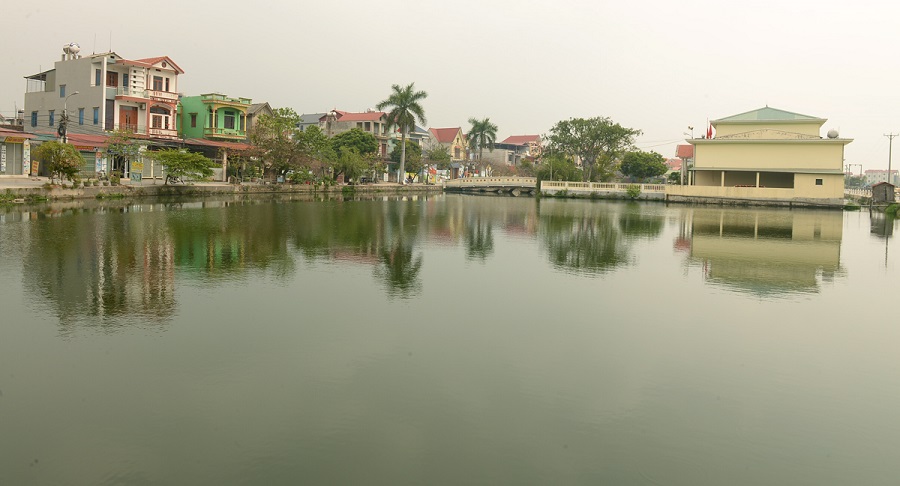 Một góc xã Ninh Sơn (Việt Yên) hôm nay.