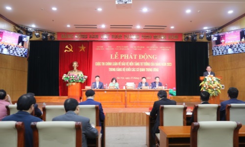 Phát động Cuộc thi chính luận về bảo vệ nền tảng tư tưởng của Đảng trong Đảng bộ Khối Các cơ quan Trung ương