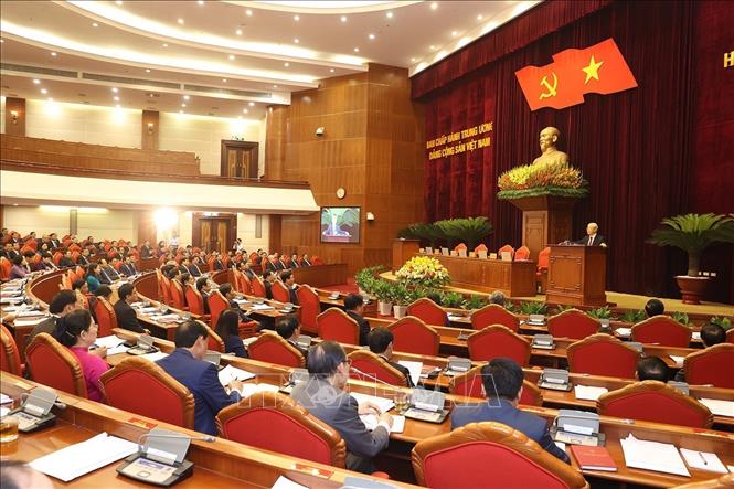 Tổng Bí thư Nguyễn Phú Trọng phát biểu bế mạc Hội nghị Trung ương giữa nhiệm kỳ (Hội nghị lần thứ 7) khóa XIII.