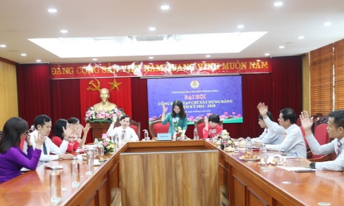 Công đoàn Tạp chí Xây dựng Đảng (Ban Tổ chức Trung ương) tổ chức thành công Đại hội nhiệm kỳ 2023-2028