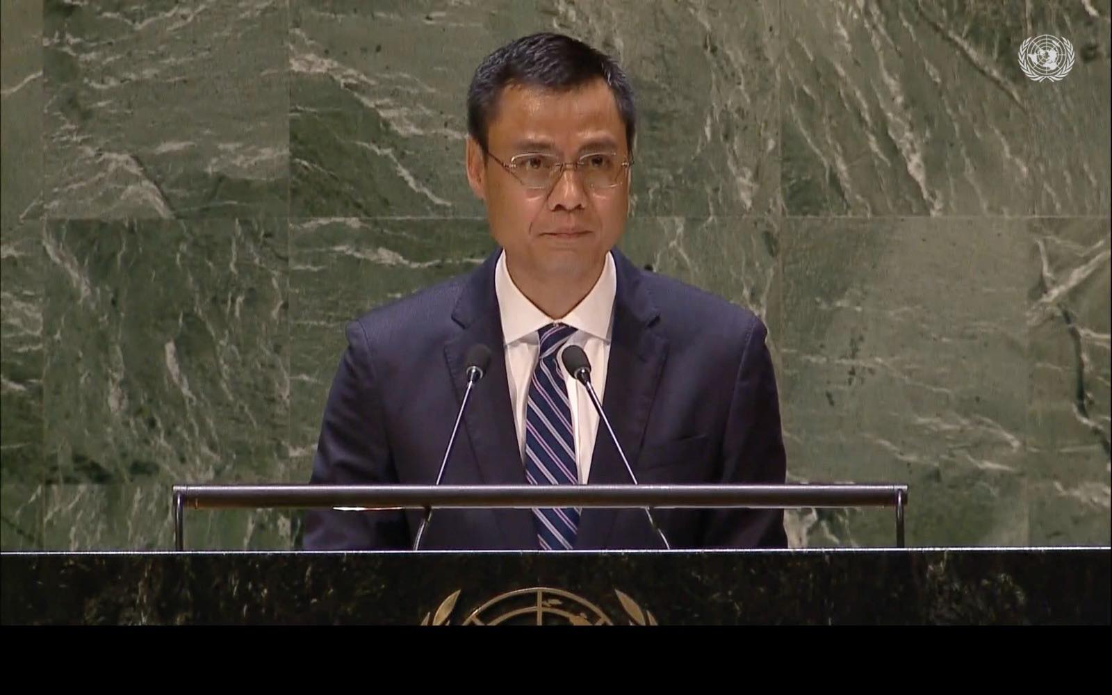 Đại sứ Đặng Hoàng Giang phát biểu tại Hội nghị.