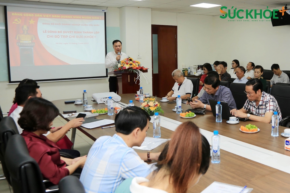 Tổng biên tập Vi Quang Đạo được chỉ định là Bí thư Chi bộ Tạp chí Sức khỏe+.