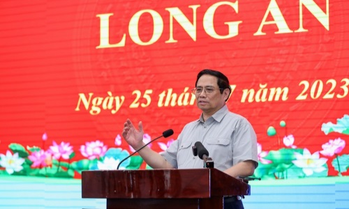 Thủ tướng Phạm Minh Chính: Long An đang có cơ hội, khí thế và động lực phát triển mới