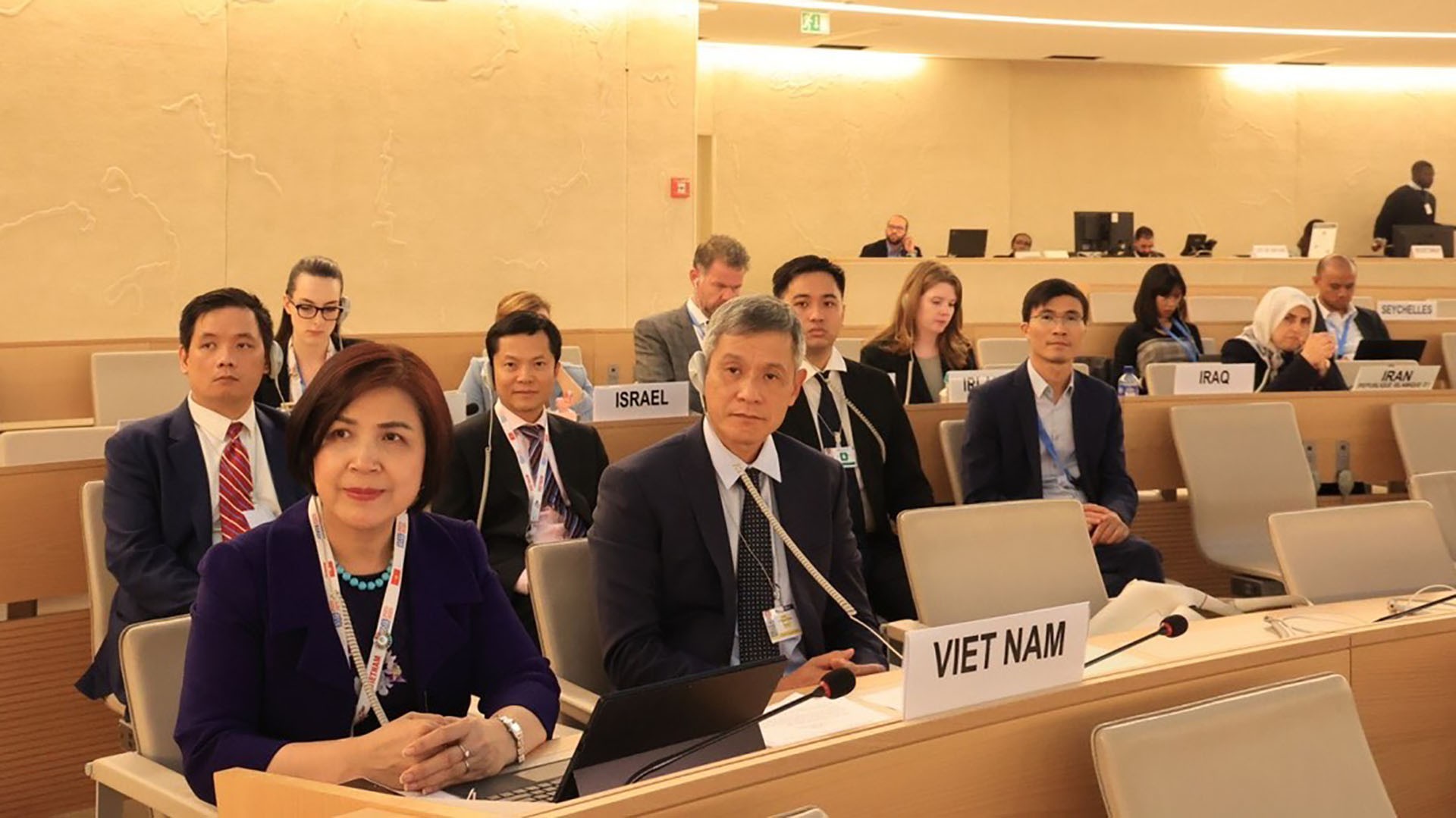 Trợ lý Bộ trưởng Nguyễn Minh Vũ, Trưởng đoàn Việt Nam tham dự Khóa họp thường kỳ lần thứ 53 Hội đồng Nhân quyền Liên hiệp quốc.