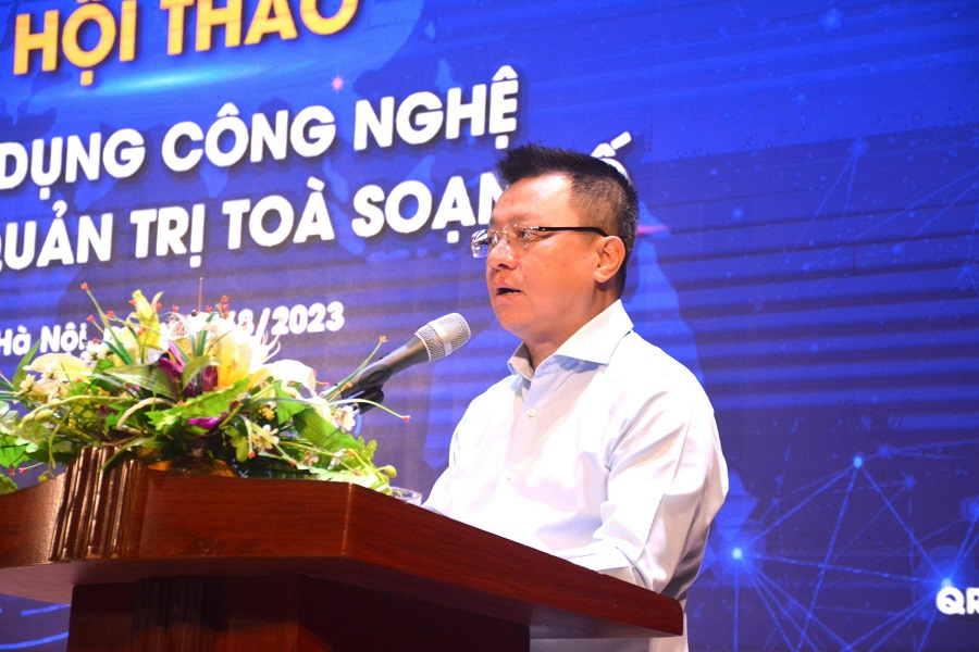 Đồng chí Lê Quốc Minh phát biểu tại Hội thảo.