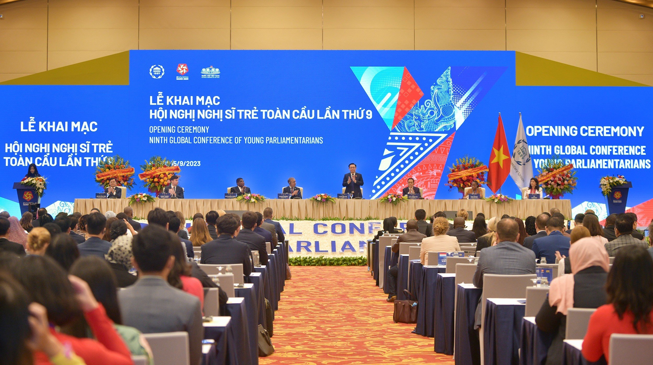Toàn cảnh Phiên khai mạc Hội nghị Nghị sĩ trẻ toàn cầu lần thứ 9.