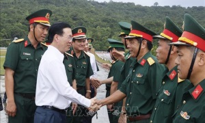 Chủ tịch nước Võ Văn Thưởng thăm, chúc Tết tại Kiên Giang