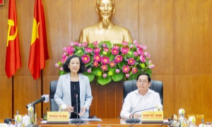 Thường trực Ban Bí thư, Trưởng Ban Tổ chức Trung ương Trương Thị Mai làm việc với Tỉnh ủy Bà Rịa - Vũng Tàu