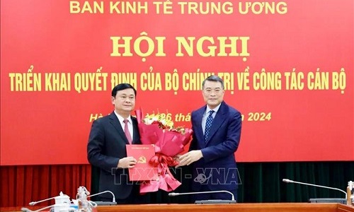 Đồng chí Thái Thanh Quý giữ chức Phó Trưởng Ban Kinh tế Trung ương