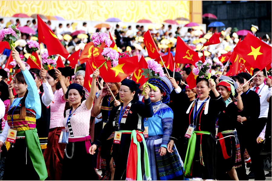 Phát huy truyền thống, sức mạnh đại đoàn kết, tăng cường đồng thuận xã hội, khơi dậy mạnh mẽ tinh thần yêu nước, ý chí tự lực, tự cường dân tộc, niềm tin, khát vọng cống hiến. Ảnh: TL