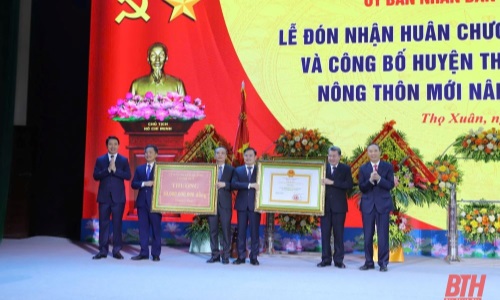 Thanh Hóa: Huyện đầu tiên đạt chuẩn nông thôn mới nâng cao của Bắc Trung Bộ