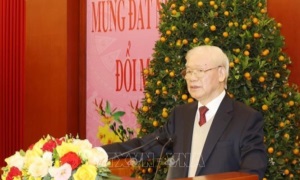 Phát biểu của Tổng Bí thư Nguyễn Phú Trọng tại buổi gặp mặt chúc Tết lãnh đạo, nguyên lãnh đạo Đảng, Nhà nước