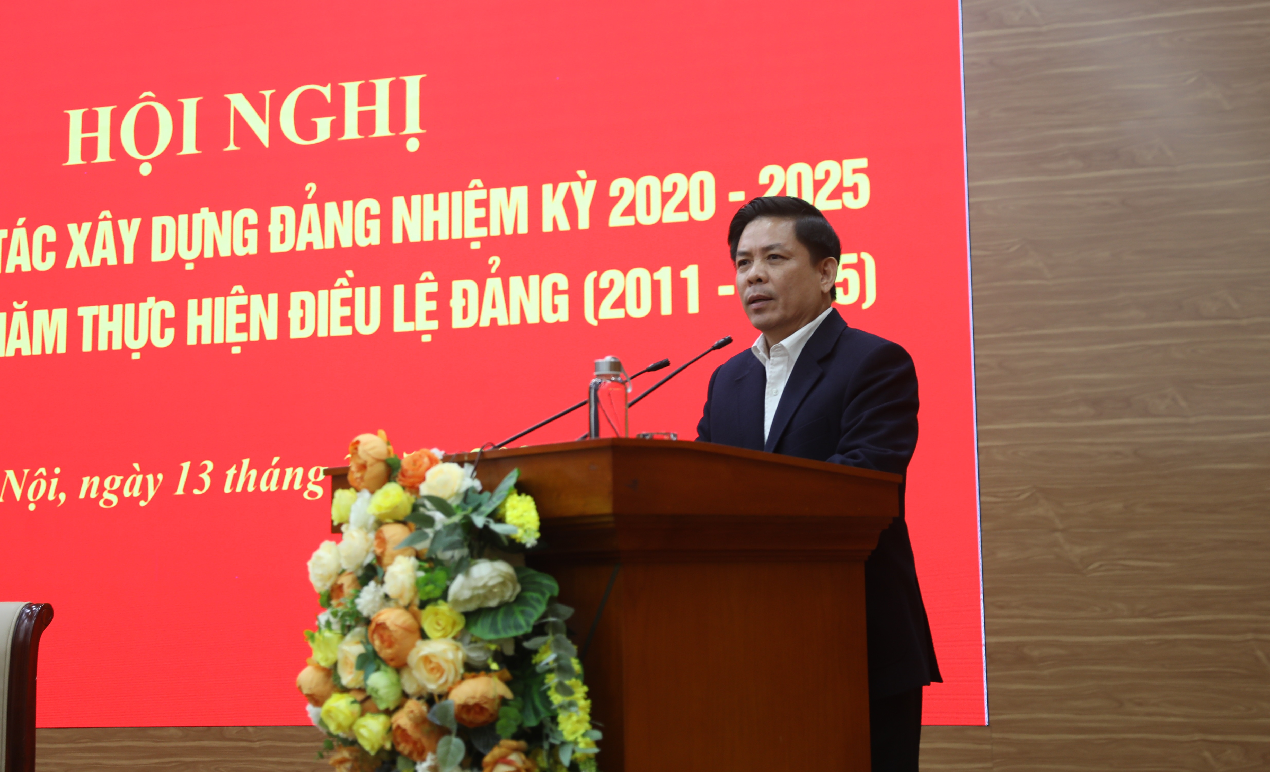 Đ/c Nguyễn Văn Thể phát biểu ý kiến kết luận tại Hội nghị.