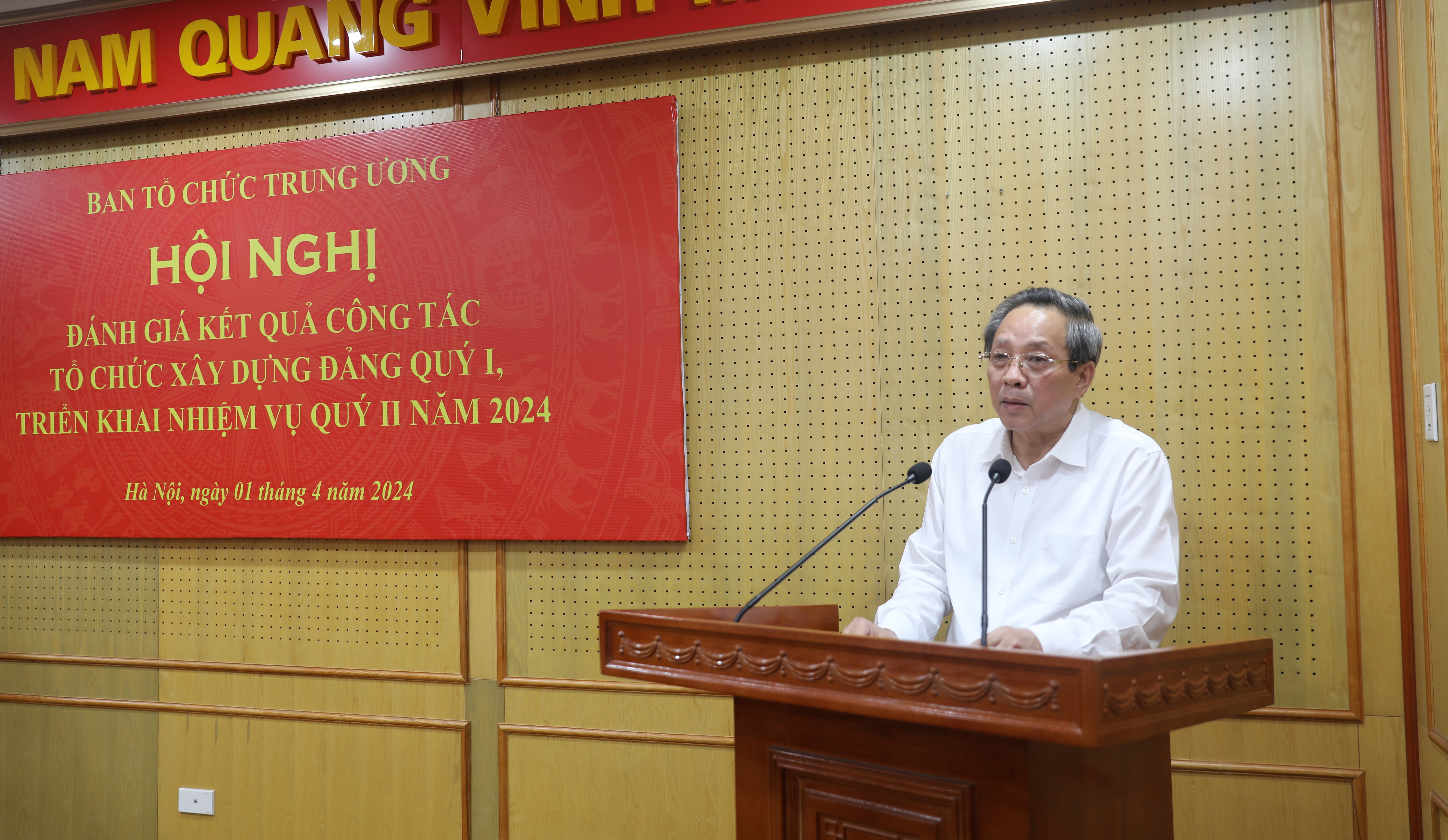Đ/c Hoàng Đăng Quang, Ủy viên Trung ương Đảng, Phó Trưởng Ban Tổ chức Trung ương quán triệt Quy định số 138-QĐ/TW.