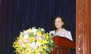 Đồng chí Trương Thị Mai dự Hội nghị tổng kết công tác xây dựng Đảng tại Hà Nam