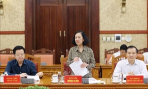 Đồng chí Trương Thị Mai chủ trì giao ban công tác quý I năm 2024