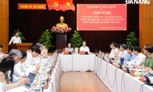 Đồng chí Trương Thị Mai dự Hội nghị tổng kết công tác xây dựng Đảng nhiệm kỳ 2020-2025 và 15 năm thực hiện Điều lệ Đảng tại Đà Nẵng