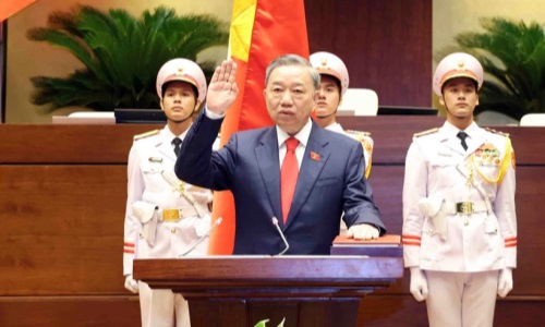 Đồng chí Tô Lâm tuyên thệ nhậm chức Chủ tịch nước Cộng hòa Xã hội Chủ nghĩa Việt Nam