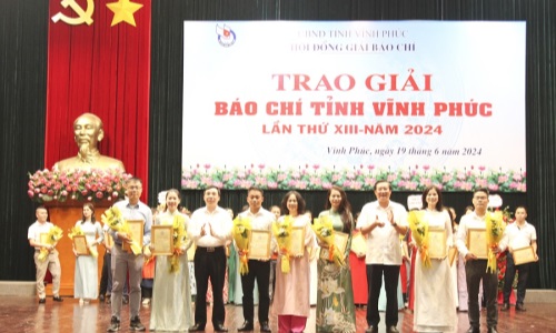 35 tác phẩm xuất sắc được trao Giải báo chí tỉnh Vĩnh Phúc lần thứ XIII - năm 2024