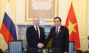 Chủ tịch Quốc hội Trần Thanh Mẫn hội kiến Tổng thống Liên bang Nga Vladimir Putin