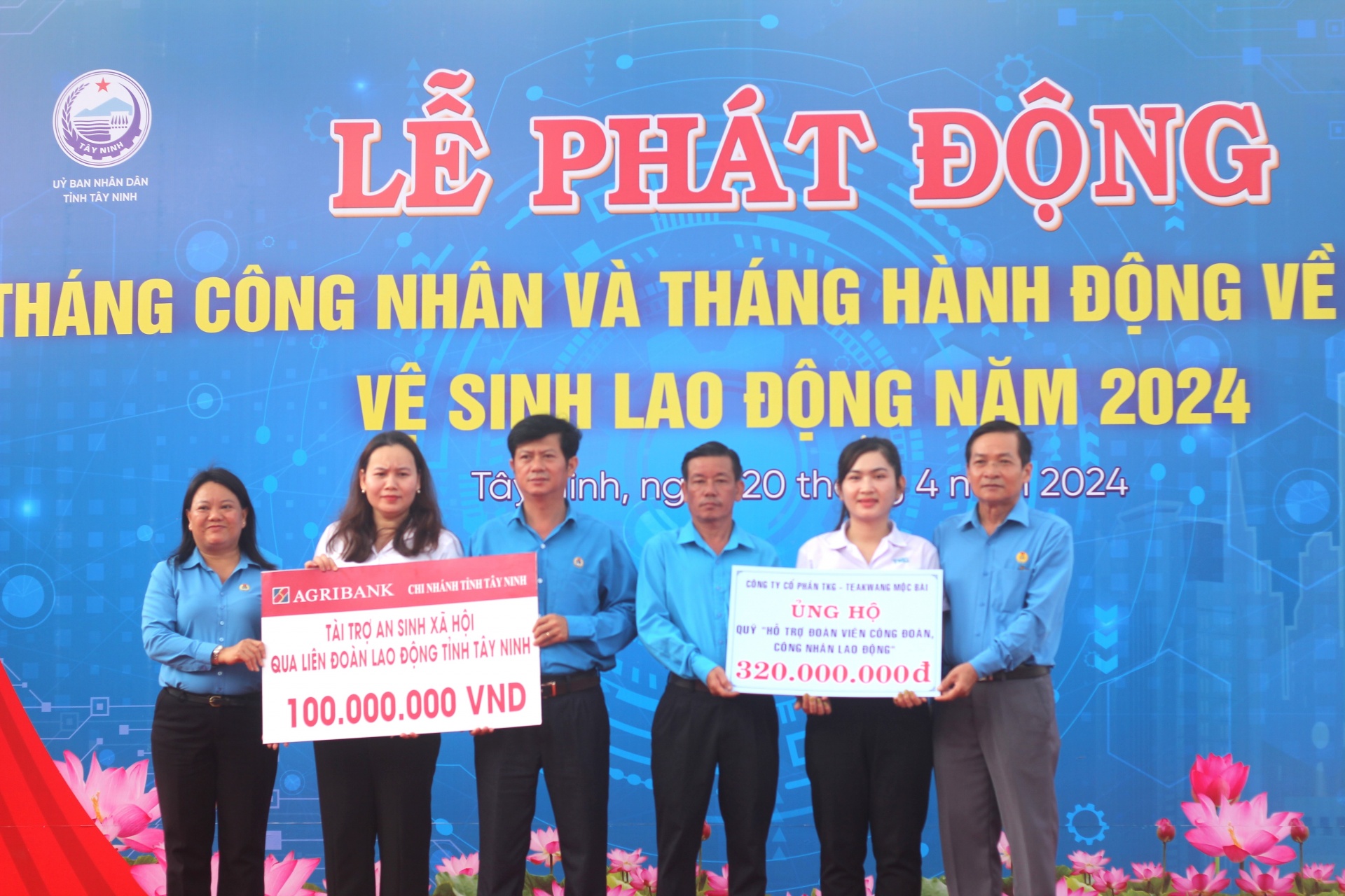 LĐLĐ tỉnh Tây Ninh phát động Tháng Công nhân 2024. Ảnh: Báo Tây Ninh