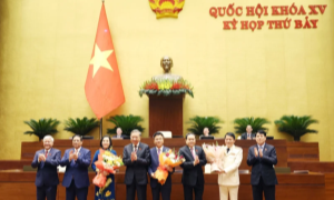 Quốc hội bầu bà Nguyễn Thị Thanh giữ chức Phó Chủ tịch Quốc hội; phê chuẩn bổ nhiệm Phó Thủ tướng Chính phủ Lê Thành Long và Bộ trưởng Bộ Công an Lương Tam Quang
