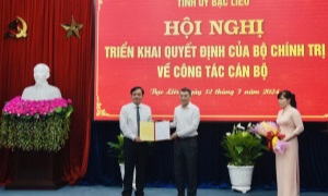 Đồng chí Huỳnh Quốc Việt giữ chức Phó Bí thư Tỉnh ủy Bạc Liêu