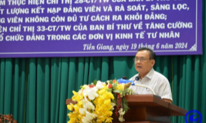Tiền Giang thành lập 11 chi bộ trong doanh nghiệp khu vực ngoài nhà nước