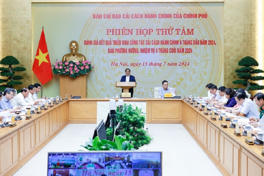 Thủ tướng Phạm Minh Chính nhấn mạnh, Đảng, Nhà nước xác định cải cách hành chính là một trong 3 nhiệm vụ đột phá chiến lược. Ảnh: VGP/Nhật Bắc.