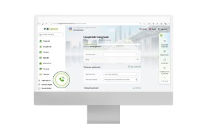 Khách hàng có thể liên hệ tổng đài Vietcombank nhanh chóng thông qua cuộc gọi in-tơ-nét tích hợp trong VCB Digibank
