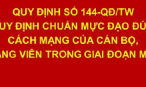 “Mỗi đảng viên và cán bộ phải thật sự thấm nhuần đạo đức cách mạng”