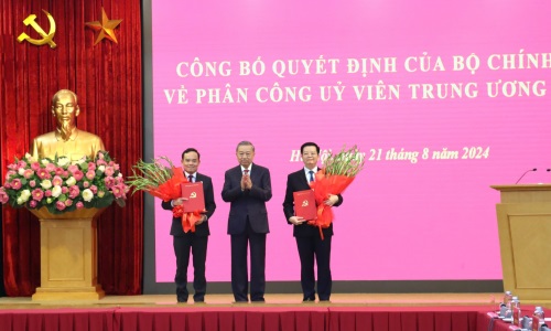 Công bố quyết định về điều động, phân công Trưởng Ban Kinh tế Trung ương và Trưởng Ban Dân vận Trung ương