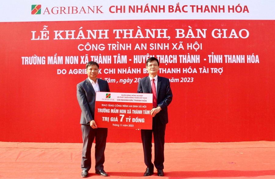 Đồng chí Nguyễn Thái Triệu, Bí thư Đảng ủy, Giám đốc Agribank Chi nhánh Bắc Thanh Hóa